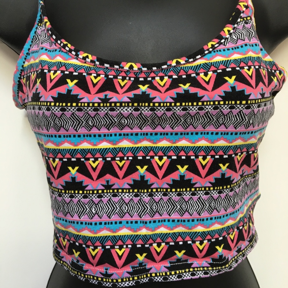 H&M Divided Tribal Print Crop Top
